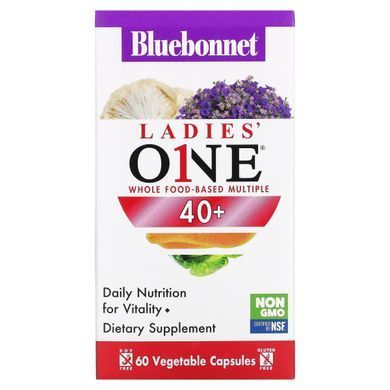 Bluebonnet Nutrition, Ladies One, комплекс из цельных продуктов, от 40 до 60 растительных капсул купить в Киеве и Украине