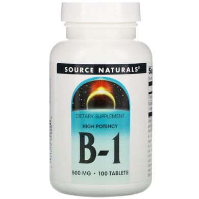 Вітамін B1 тіамін Source Naturals (Vitamin B1) 100 таблеток