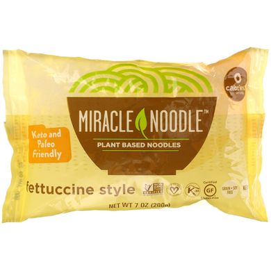 Локшина Ширатаки Феттучині Miracle Noodle (Fettuccine Style) 200 г