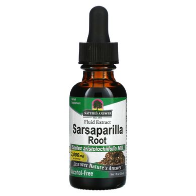 Сарсапарела без спирту Nature's Answer (Sarsaparilla) 2000 мг 30 мл