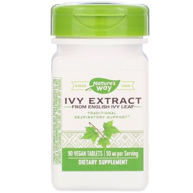 Відхаркувальний засіб екстракт плюща Enzymatic Therapy (Ivy Extract) 50 мг 90 таблеток