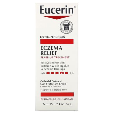 Лікування спалахів екземи, Eczema Relief Flare-Up Treatment Tube, Eucerin, 2 унції (57 г)