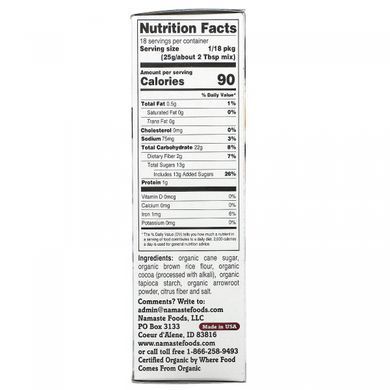 Namaste Foods, Organic, mixture of dark chocolate brownies, gluten-free, 16 ounces (454 g)