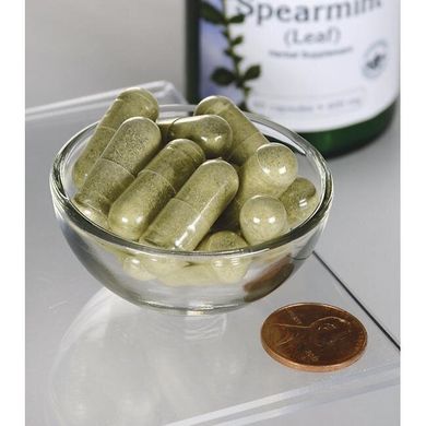 М'ятний лист, Full Spectrum Spearmint Leaf, Swanson, 400 мг, 60 капсул