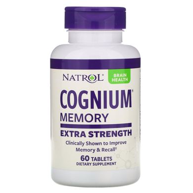 Препарат для мозку, Cognium, Natrol, 200 мг, 60 таблеток