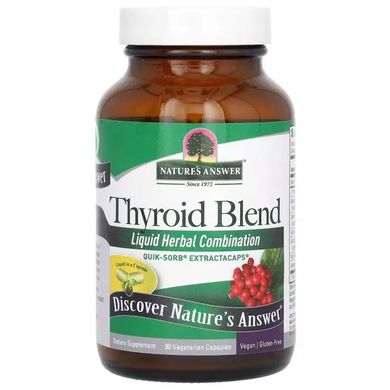 Суміш для щитовидної залози, Thyroid Blend, Nature's Answer, 90 вегетаріанських капсул