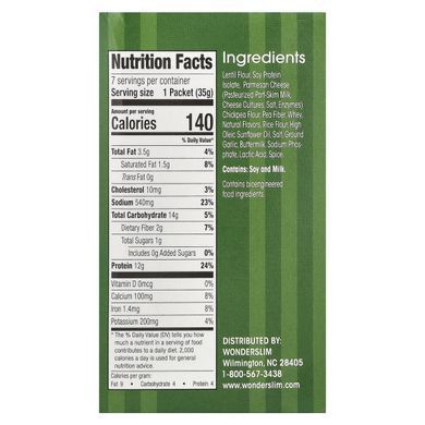 WonderSlim, Protein Rice, Cheesy Risotto, 7 Packets, 1.2 oz (35 g) Each