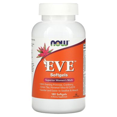 Вітаміни для жінок Єва Now Foods (Eve Softgels) 180 капсул