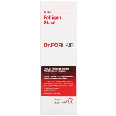 Фолліген тонік оригінал, Folligen Tonic Original, Dr.ForHair, 120 мл