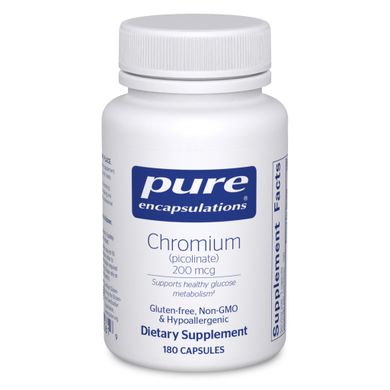 Хром Піколинат Pure Encapsulations (Chromium Picolinate) 200 мкг 180 капсул