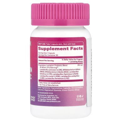 Pink Stork, Lactation Probiotic, 30 Billion CFUs, 30 Capsules