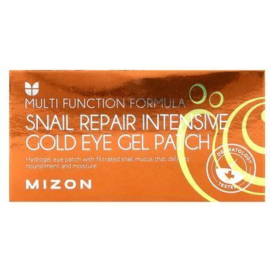 Mizon, Інтенсивний золотий патч для очей Snail Repair, 60 патчів