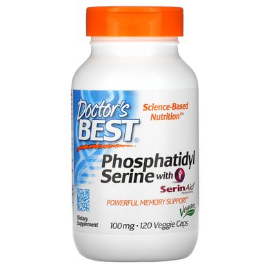 Фосфатидилсерин Doctor's Best (Phosphatidylserine) 100 мг 120 капсул купить в Киеве и Украине