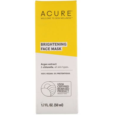 Маска для обличчя Acure (Face Mask Organics) 50 мл