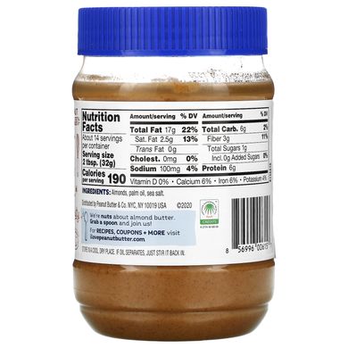 Peanut Butter & Co., спред с миндальным маслом, 16 унций (454 г) купить в Киеве и Украине