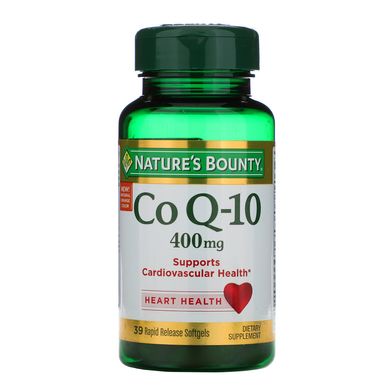 Коэнзим CoQ10 Nature's Bounty ( CoQ10) 400 мг 39 капсул купить в Киеве и Украине