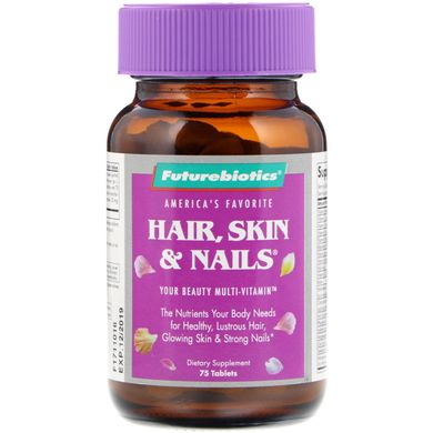 Вітаміни для волосся шкіри і нігтів FutureBiotics (Hair Skin & Nails) 75 таблеток
