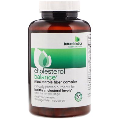 Холестерин баланс, FutureBiotics, 180 вегетаріанських капсул