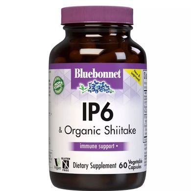 Комплекс для імунітету з IP6 та шиїтаке Bluebonnet Nutrition (Inocell IP-6 Plus Organic Shiitake) 60 вегетаріанських капсул