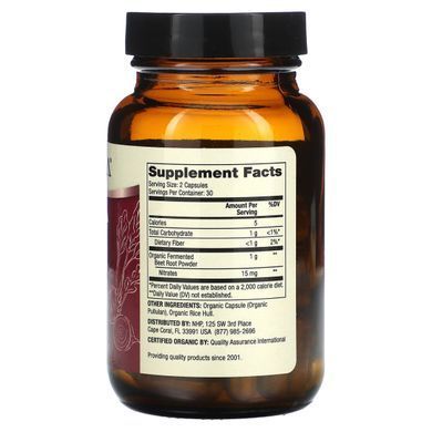 Dr. Mercola, органічний ферментований буряк, 60 капсул