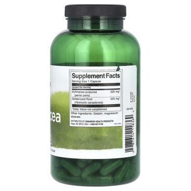 Swanson, Echinacea With Goldenseal Root, 250 Capsules купить в Киеве и Украине