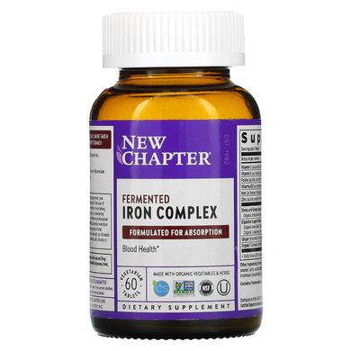 Залізо New Chapter (Iron) 60 таблеток