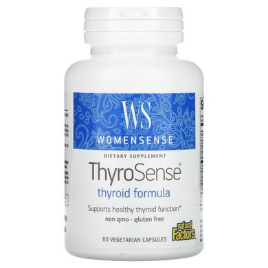 Підтримка щитовидної залози для жінок Natural Factors (WomenSense ThyroSense Thyroid Formula) 60 капсул