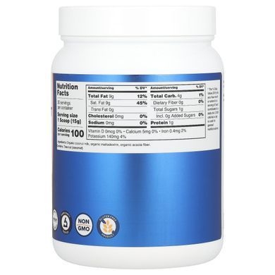 Nutricost, Organic Coconut Milk Powder, Unflavored, 1 lbs (454 g) купить в Киеве и Украине