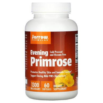 Масло примули вечірньої Jarrow Formulas (Evening Primrose) 1300 мг 60 капсул