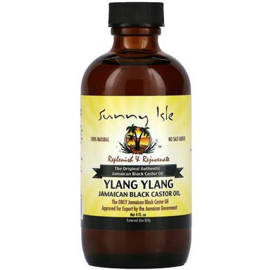 Sunny Isle, 100% натуральне ямайське чорне рицинова олія, іланг-іланг, 4 рідких унції