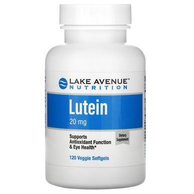 Лютеїн, Lutein, Lake Avenue Nutrition, 20 мг, 120 вегетаріанських капсул