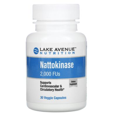 Наттокіназа Lake Avenue Nutrition (Nattokinase) 2000 FU 30 капсул