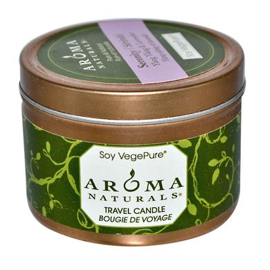 Свічка з ароматом іланг-ілангу і лаванди дорожня свічка для медитації Aroma Naturals (Soy VegePure) 79.38 г