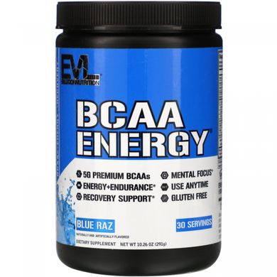 Амінокислота BCAA Energy, Блакитний троянд, EVLution Nutrition, 270 г