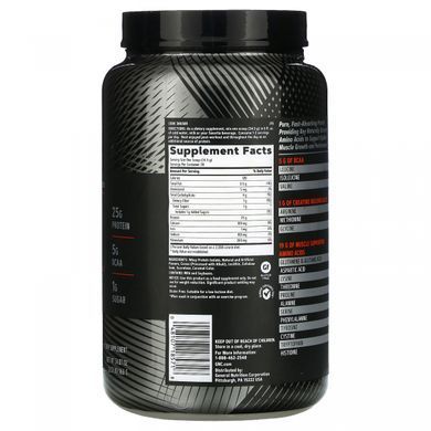 GNC, AMP, pure isolate, microfiltered whey isolate, with chocolate glaze flavor, 966 g (2.13 pounds)