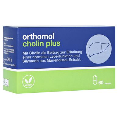 Orthomol Cholin Plus, Ортомол Холін Плюс, 60 капсул
