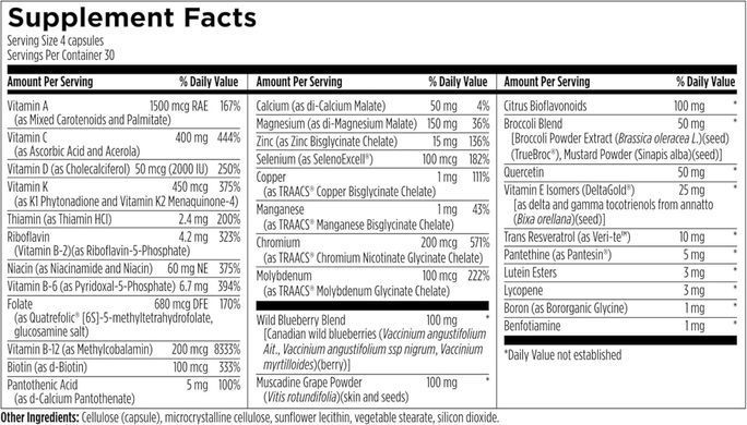 Designs for Sport Multi + Phyto, a complex of bioavailable vitamins, minerals, and phytonutrients, 120 capsules