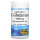 Natural Factors, Микронизированный L-глутамин, порошок, 5000 мг, 16 унций (454 г) фото