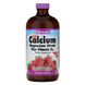 Кальцій магній і вітамін D3 Bluebonnet Nutrition (Calcium Magnesium Citrate Plus Vitamin D3) 472 мл зі смаком полуниці фото