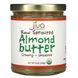 Масло з сирого пророслого мигдалю, вершкове - несолоне, Raw Sprouted Almond Butter, Creamy - Unsalted, Jiva Organics, 228 г фото