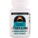 L-фенілаланін, L-Phenylalanine, Source Naturals, 500 мг, 100 таблеток фото