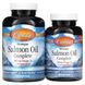Full Norwegian salmon fat Salmon Oil Complete, Carlson Labs, 120 softgels + 60 tablets for free.