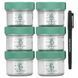 Sage Spoonfuls, Glass jars for storing baby food, 6 pack of 4 ounces