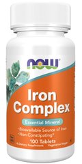 Залізо комплекс Now Foods (Iron Complex) 100 таблеток