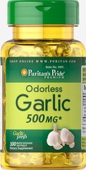 Чеснок без запаха Puritan's Pride (Garlic) 500 мг 100 капсул купить в Киеве и Украине