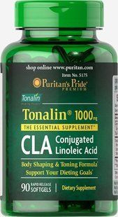 ЦРУ Tonalin&reg;, CLA Tonalin&reg;, Puritan's Pride, 1000 мг, 90 капсул купить в Киеве и Украине