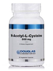 Ацетилцистеїн Douglas Laboratories (N-Acetyl-L-Cysteine) 500 мг 90 рослинних капсул
