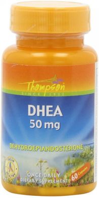 ДГЕА (дегідроепіандростерон), DHEA, Thompson, 50 мг, 60 капсул