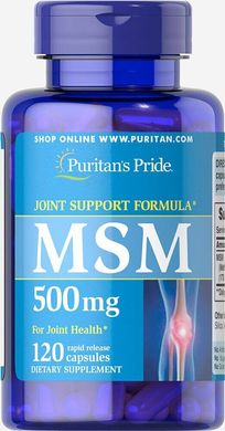 Метилсульфонілметан Puritan's Pride (Methylsulfonylmethane) 500 мг 120 капсул