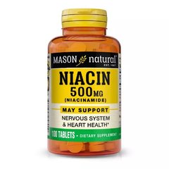 Ніацинамід Mason Natural (Niacinamide) 500 мг 100 таблеток